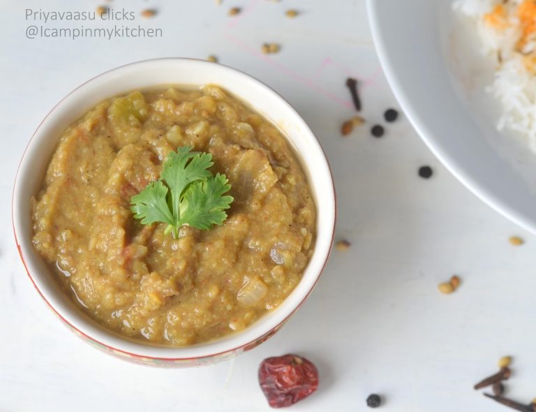 Vegetable Dhansak - Tangy stew of Vegetables and Lentils, a Parsi Special
