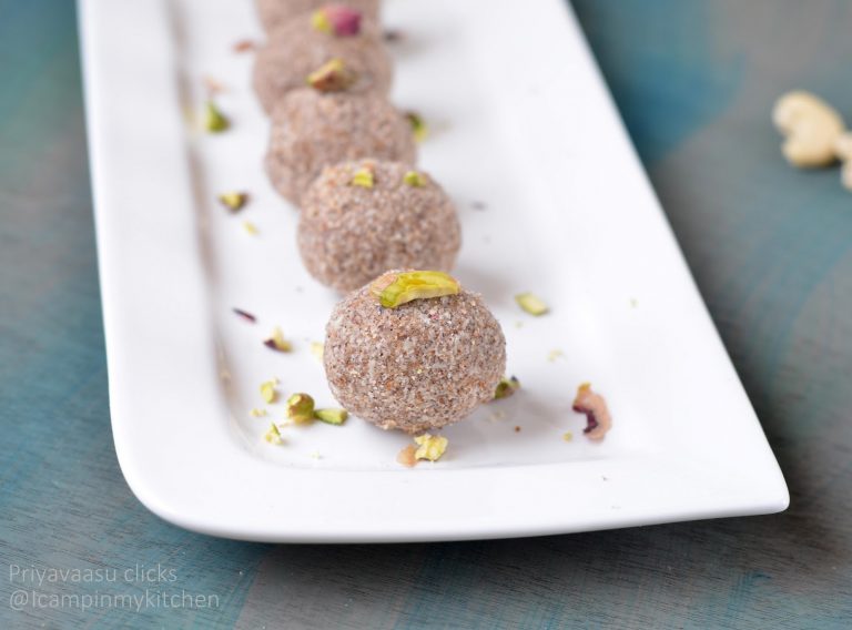 Ragi Laddu - No ghee, No White Sugar, Vegan & Gluten-free Dessert