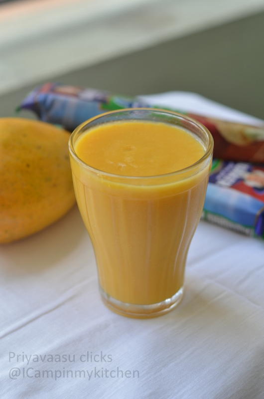 Musk melon & mango smoothie