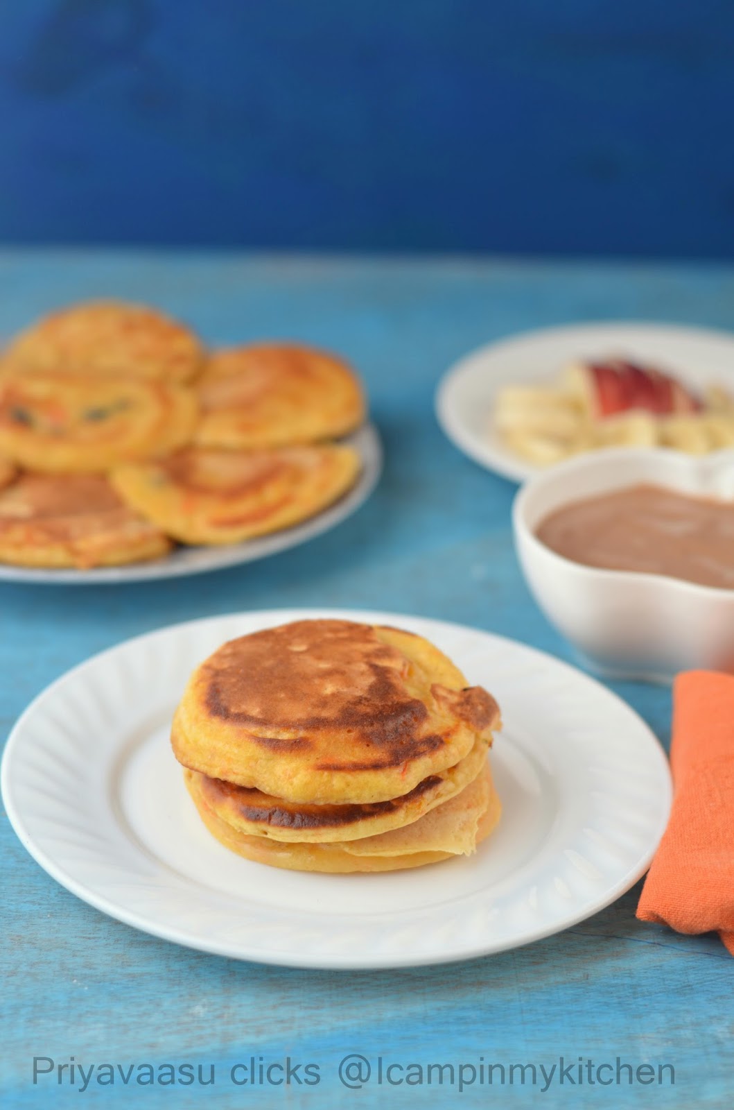 soft and fluffy eggless pancakes