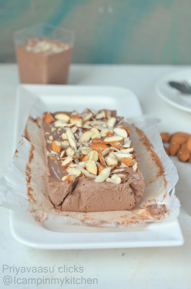 Almond Butter & Banana Frozen Loaf - No Sugar Dessert