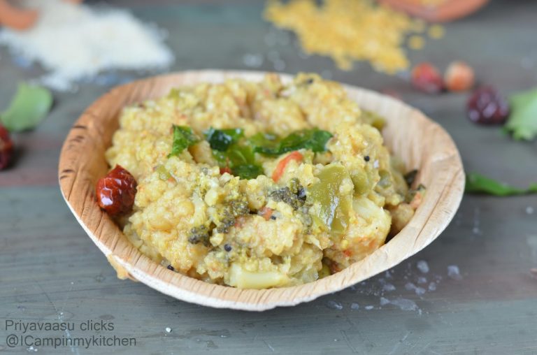 Samai Sambhar Saadam/Little Millet Sambar Sadam - Using Pressure Cooker