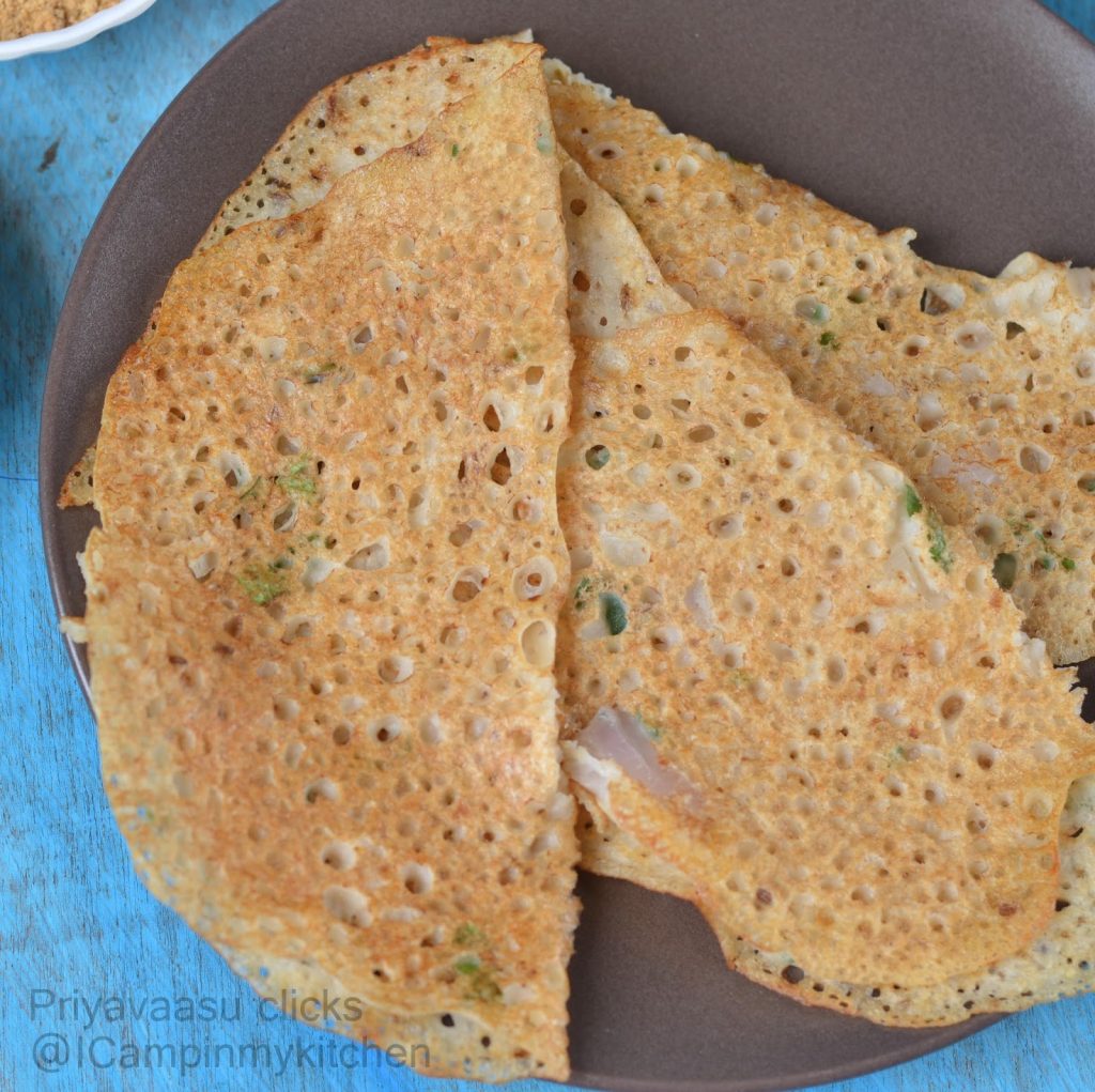 Instant Oats Dosa Mixed Flour Dosa Vegan I camp in my kitchen