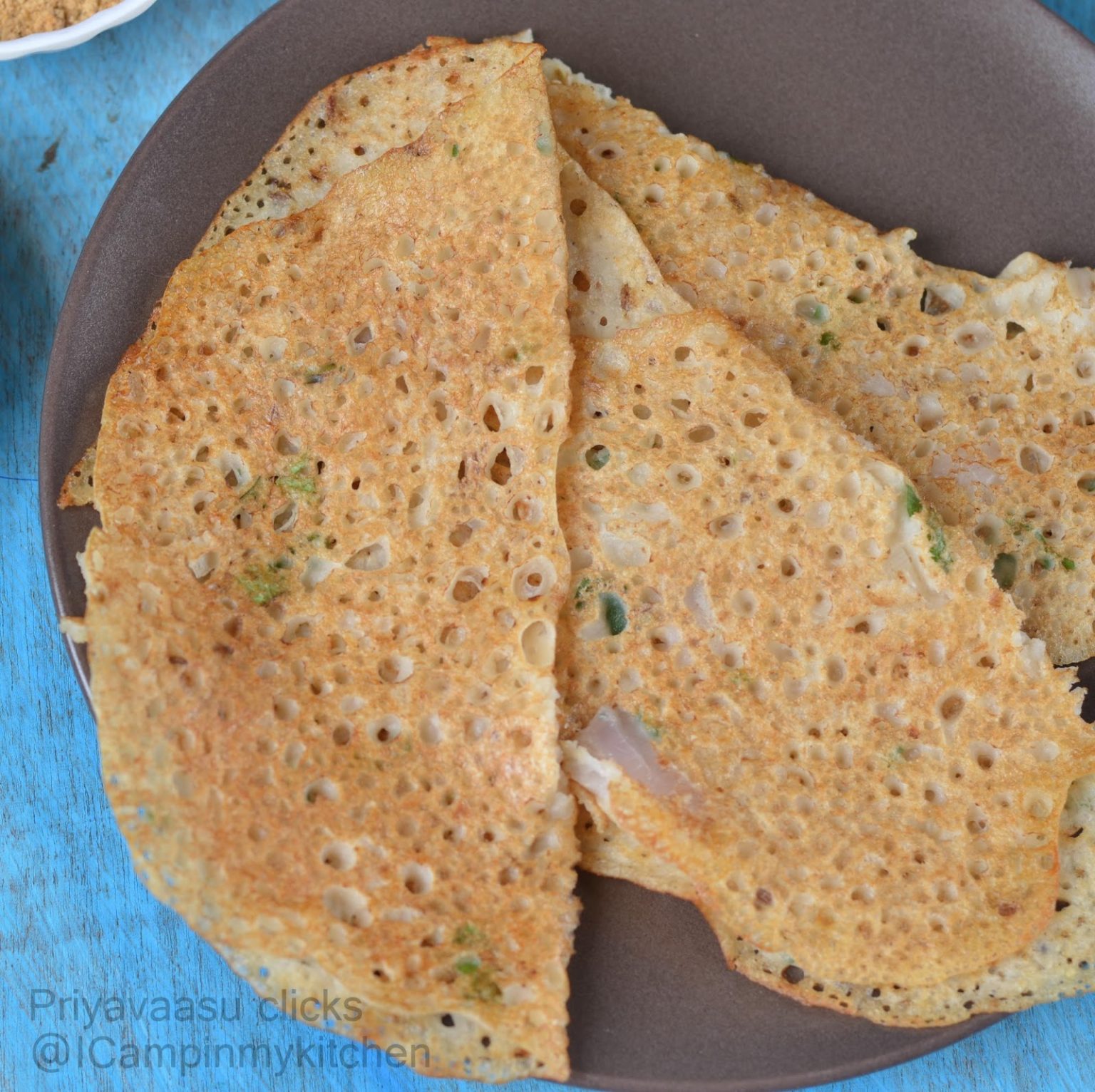 Instant Oats Dosa Mixed Flour Dosa Vegan I camp in my kitchen