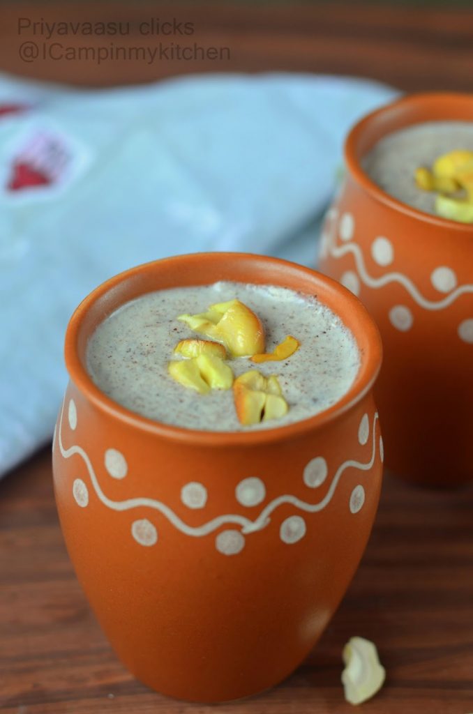 Breakfast porridge with ragi