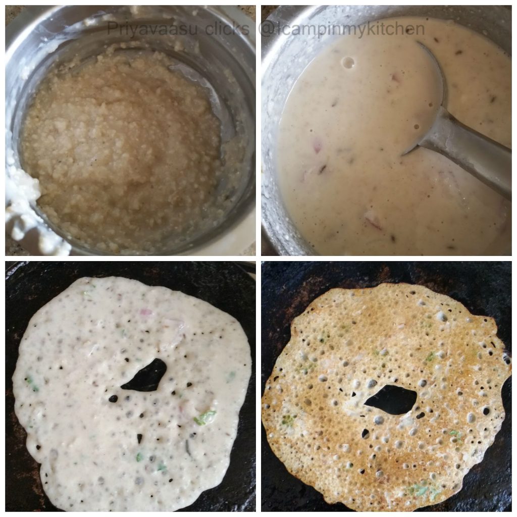 Oats dosa making 