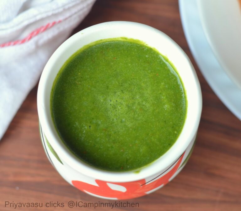 Dhaniya Chutney/Coriander Chutney/Green Chutney