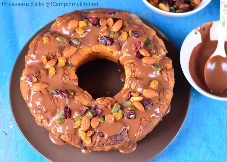 Overnight Apple Fritters Monkey Bread/Pull Apart Bread/Bubble Bread - #BreadBakers
