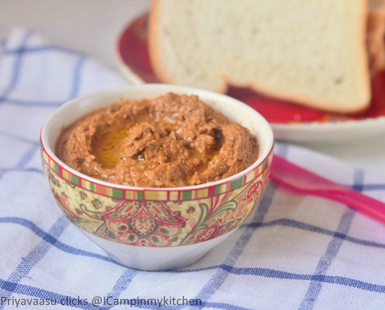 Roasted Vegetable and sesame Dip/Chutney/Spread