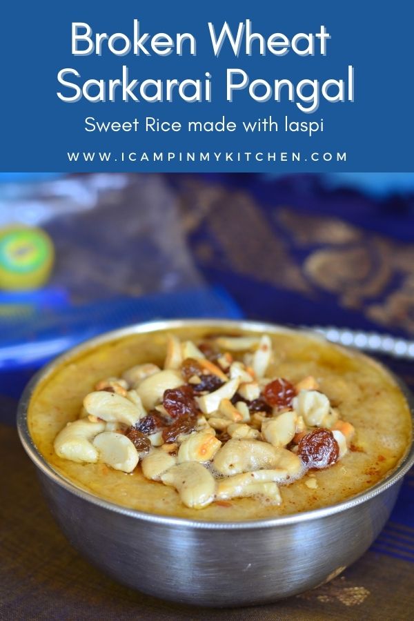 Broken Wheat pongal pin