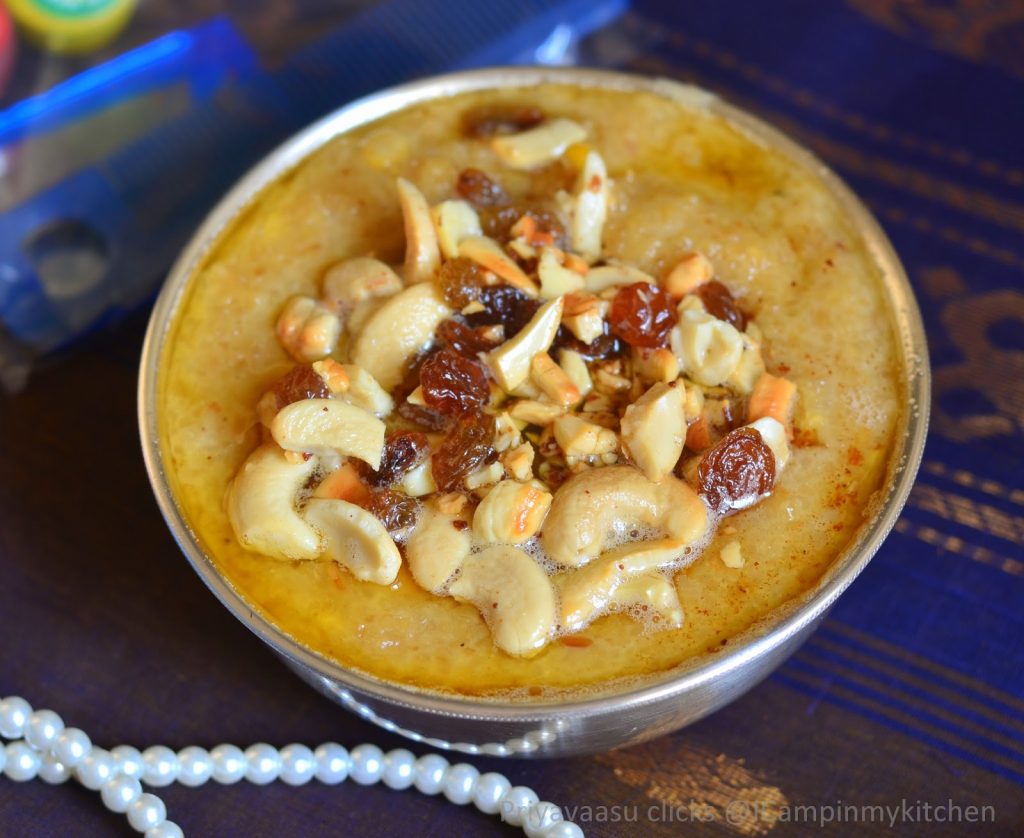 Delicious sweet pongal with broken wheat