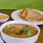 vendhaya dosai paired with udupi style sambar