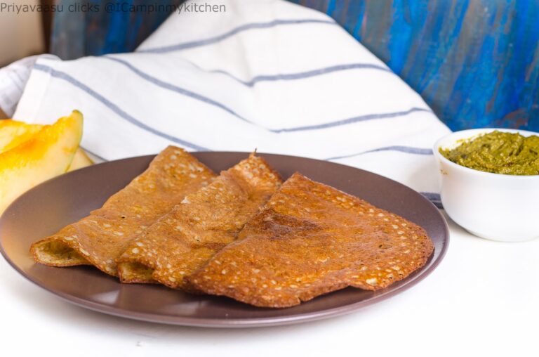 Gummidikaya Dosa/Red Pumpkin Dosa/Parangikaai Dosai/Manjal Poosanikaai Dosai