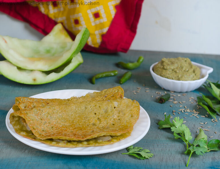 Watermelon Rind Dosa | Dosai Recipe