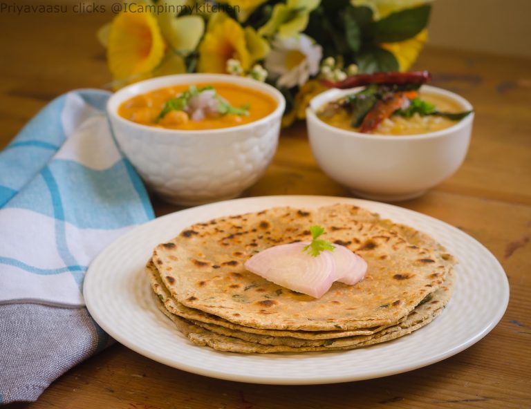 Multigrain flour masala  roti/wheat-oats-bajra ka masala roti