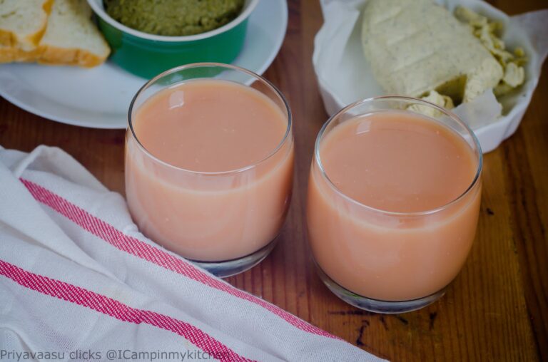 Mango Pomo and Orange Mocktail - Vegan Smoothie