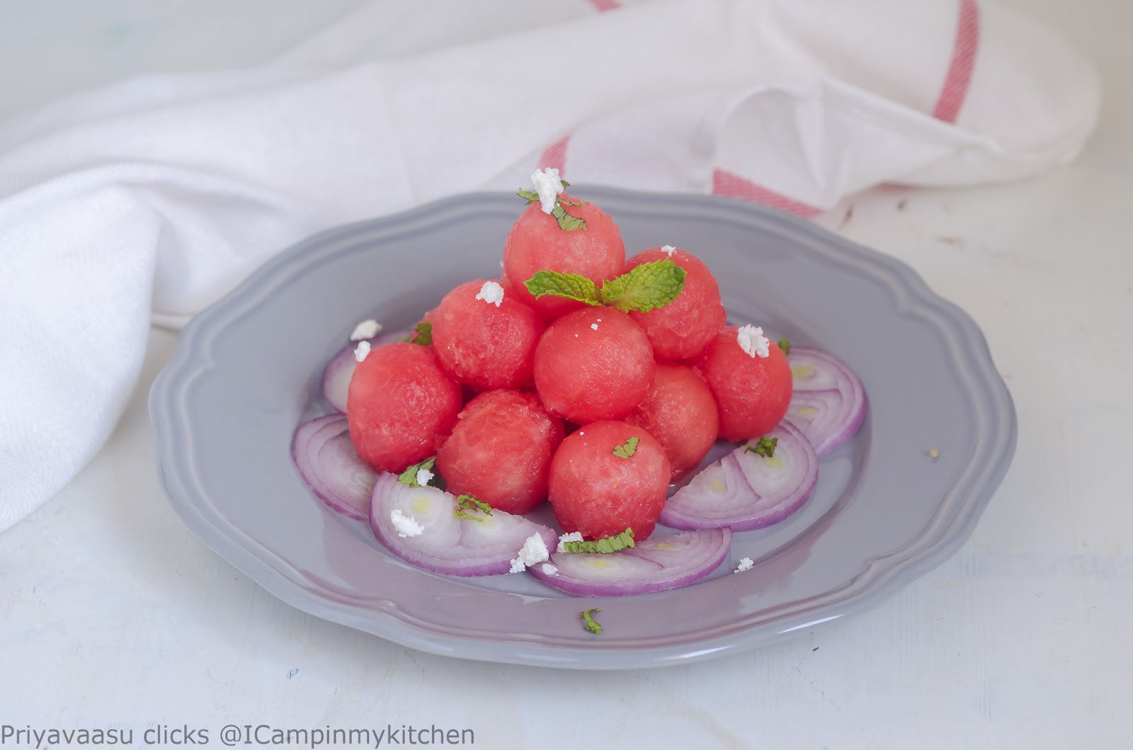 Watermelon & Feta Salad with Mint