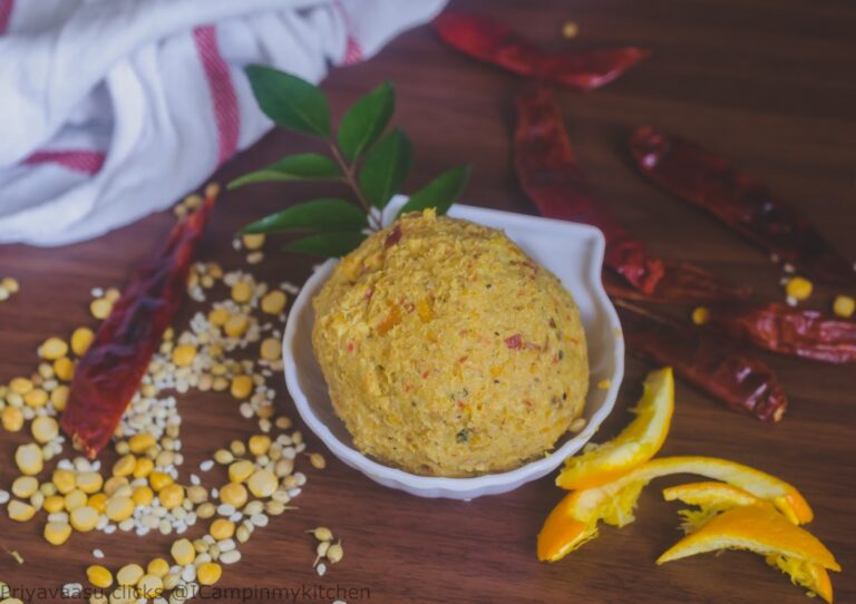 Orange peel spicy thogayal/Chutney