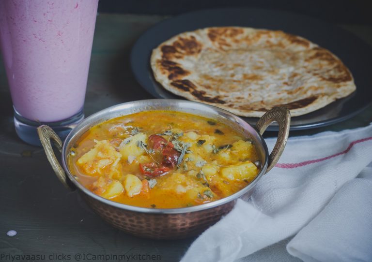 Mathura Ke Dubki Wale Aloo - Roti/Poori Side dish, No Onion, No Garlic Dish