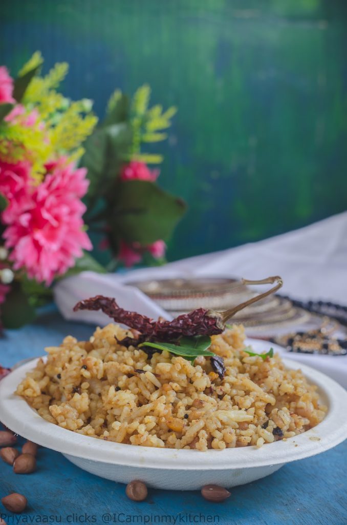 Andhra style tamarind rice 