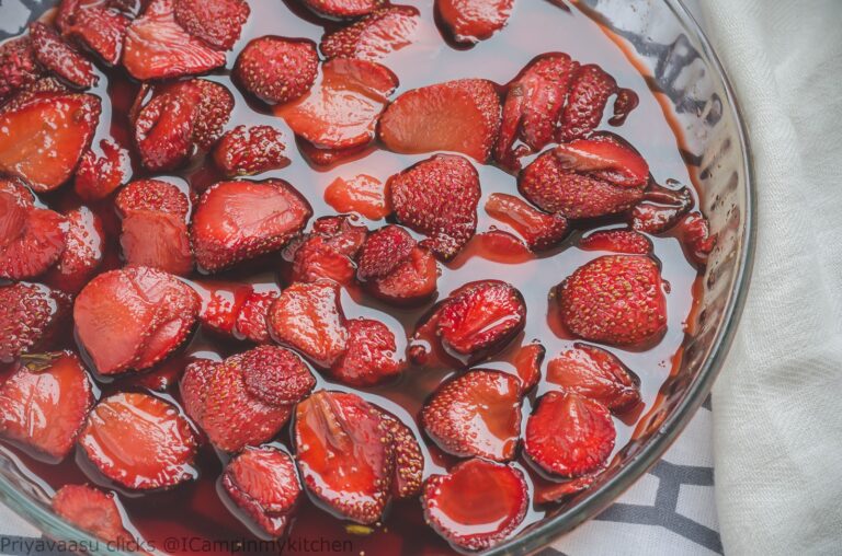 Oven roasted strawberries