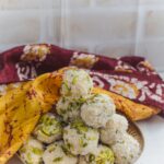 Perfectly made milk powder coconut laddu