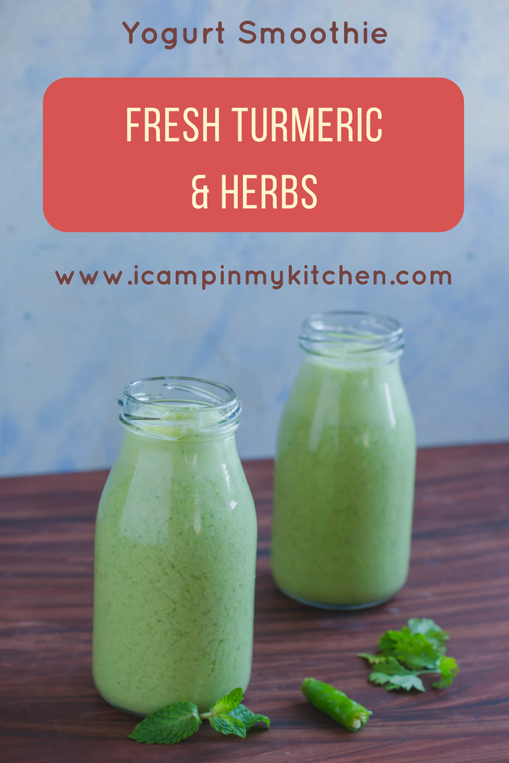 Turmeric & herbs lassi pin