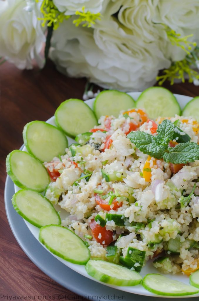 Greek bulgur salad 