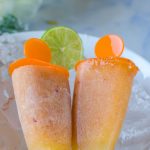 Peach pineapple popsicle