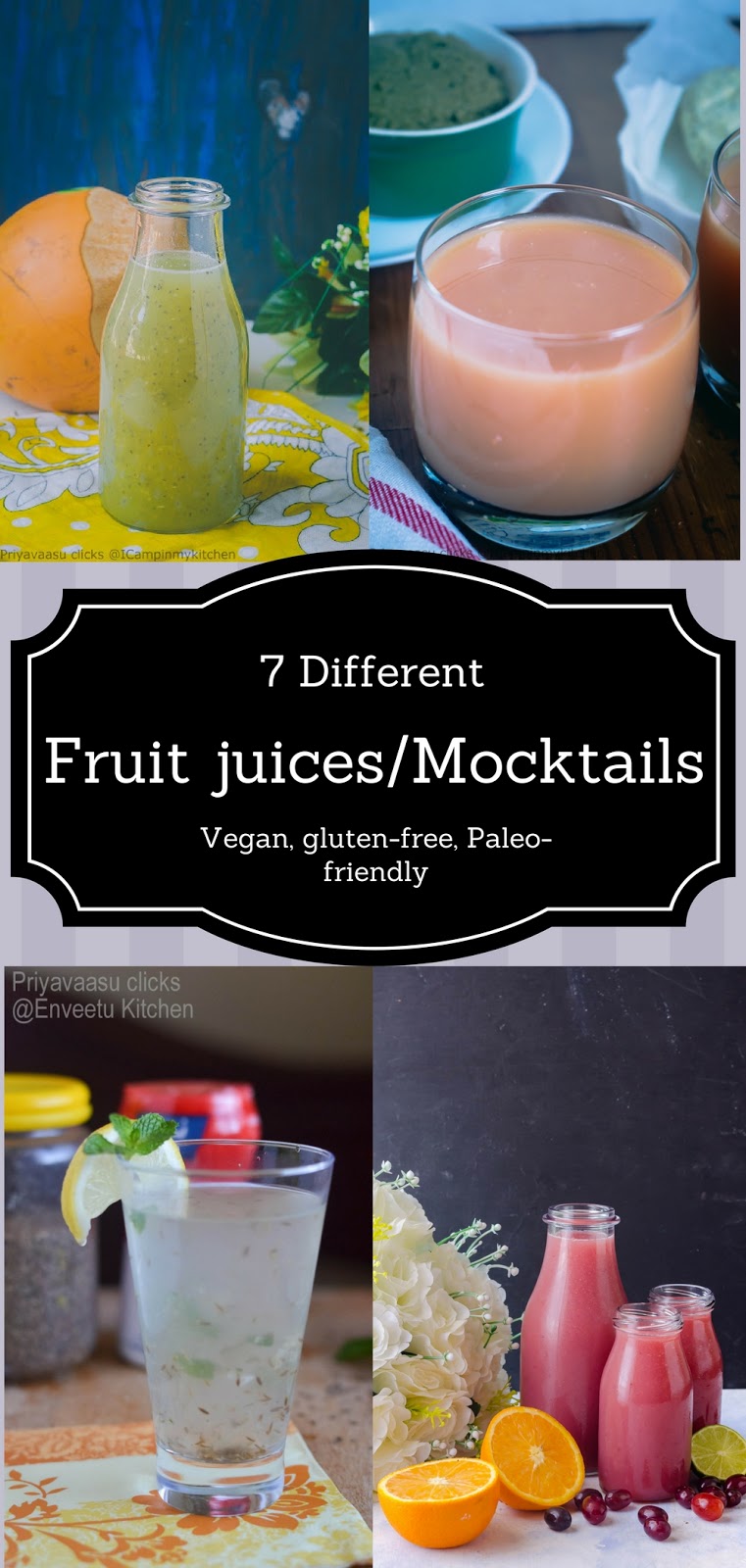 fresh juices/mocktails to keep you hydrated this summer