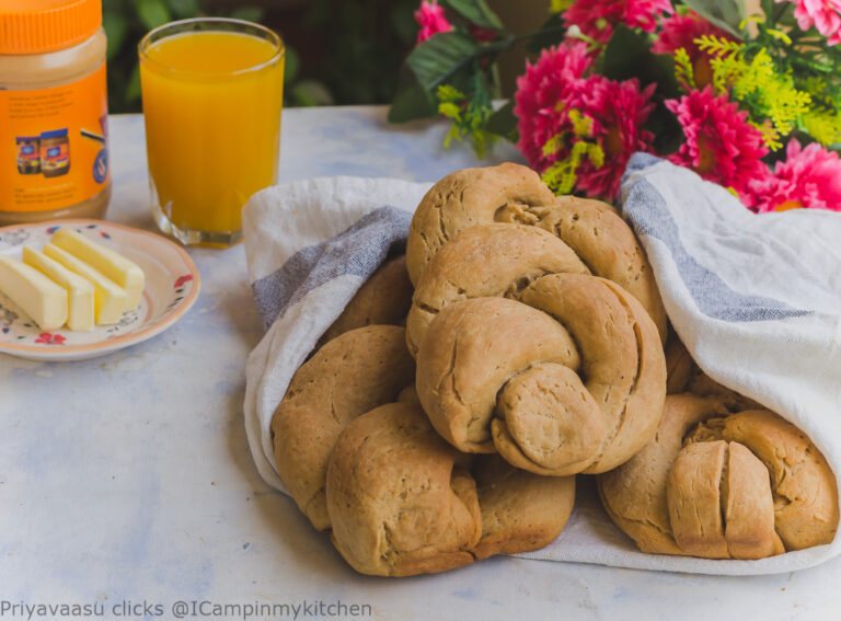 Eggless Whole Wheat Zopf Bread - #BreadBakers