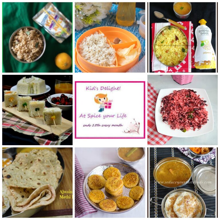 Round up of Kids Delight - Lunch Box recipes