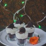 No bake dessert in shot glass