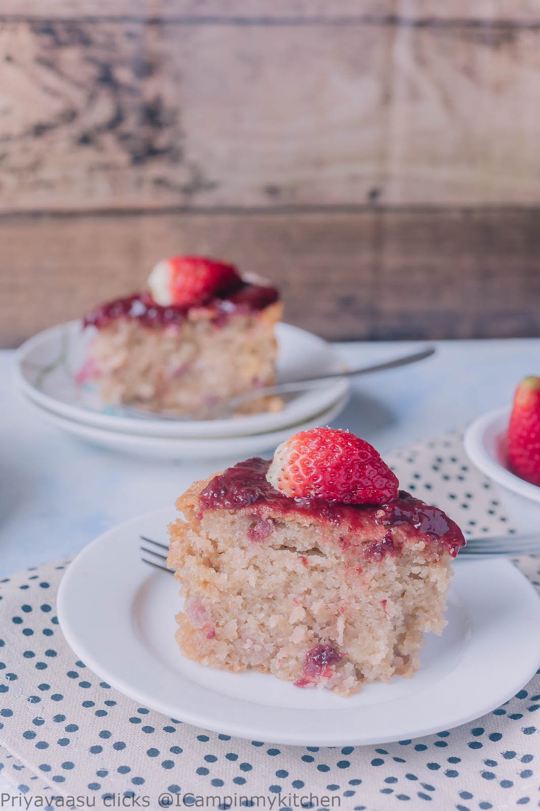 A slice of strawberry white chocolate cake