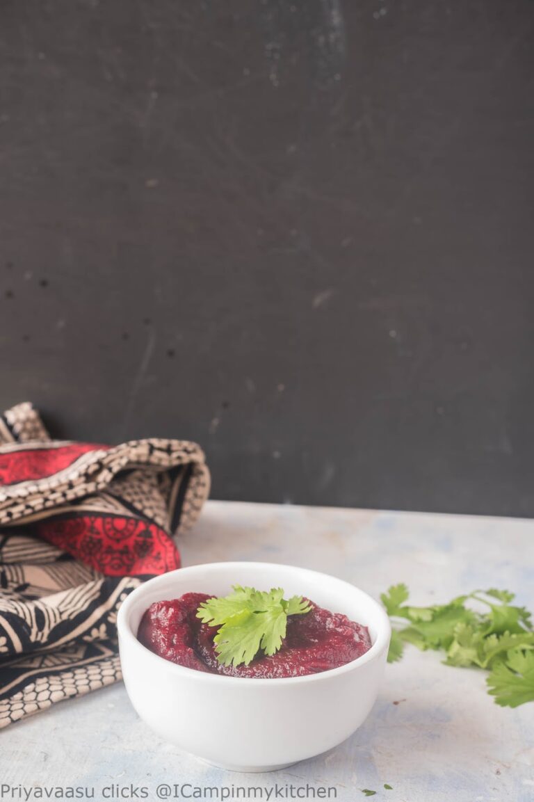 Beetroot/Beets mash with Garlic and pepper
