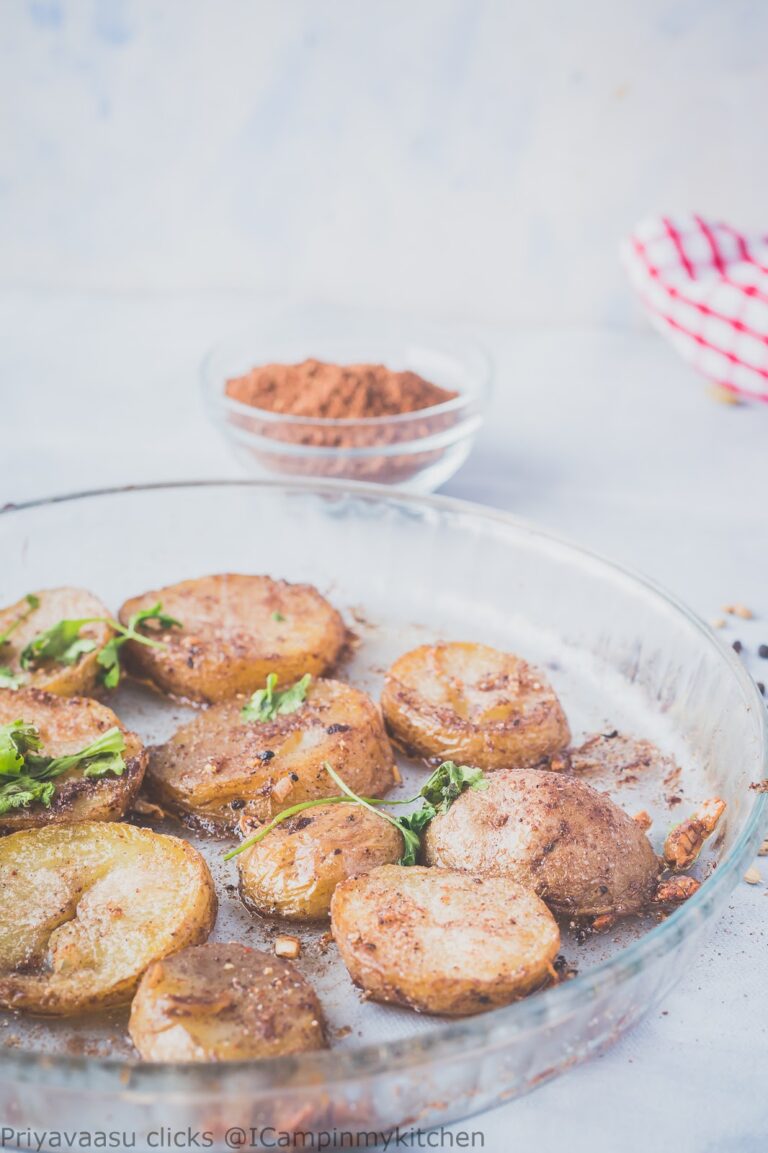 Baked potatoes with Ras El Hanout, Moroccon spice infused Baked Potatoes
