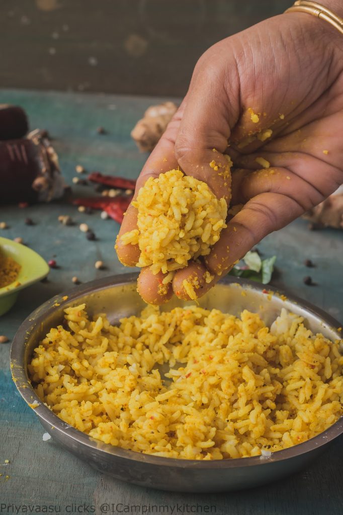 Rice mix chutney with turmeric & ginger