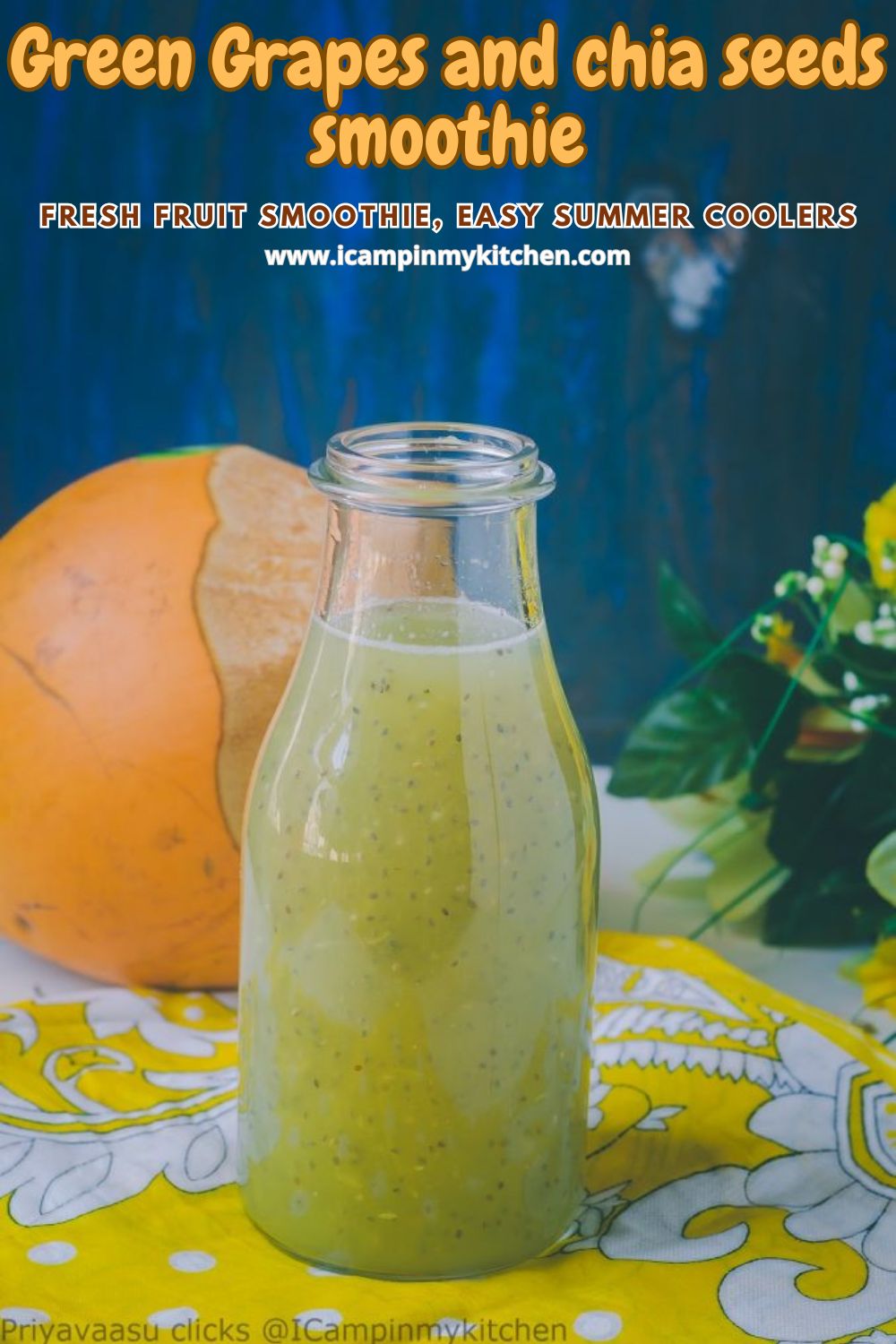 grapes and chia smoothie