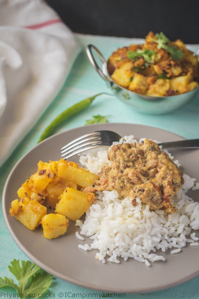 Imli aloo and kollu masala