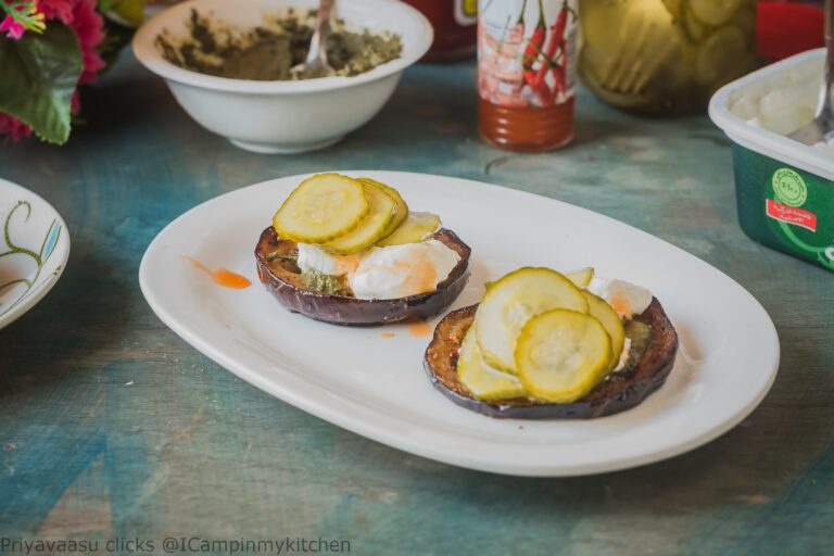 Eggplant Toasts