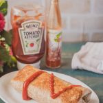 vegetarian wrap with cheese