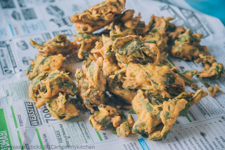 Palak Pakoda|How to Make Spinach Fritters