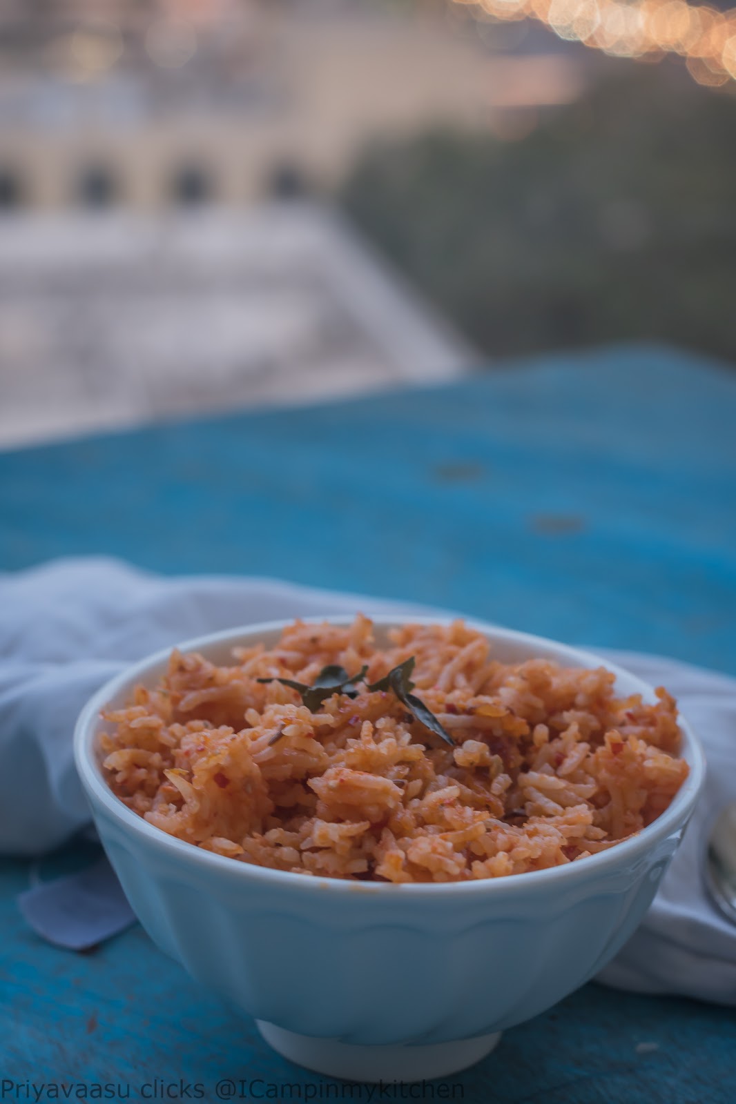 Tomato Coconut milk pulao I camp in my kitchen