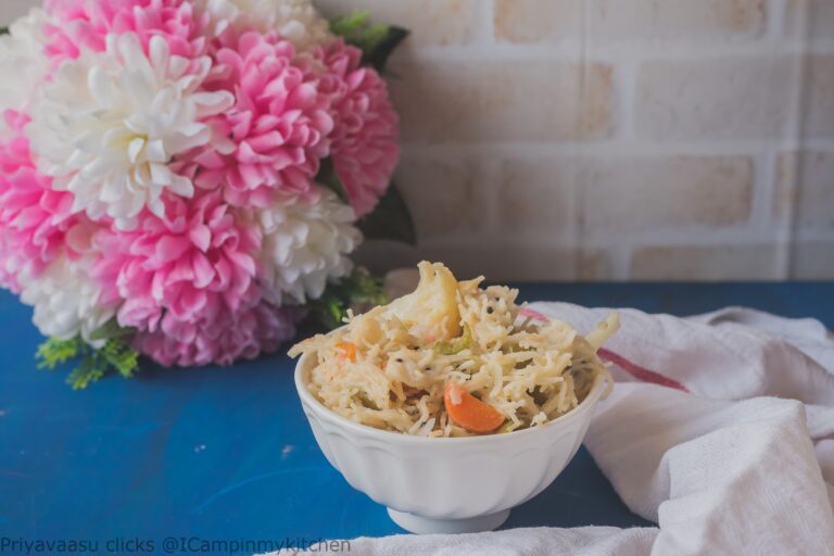 Vermicelli puloa - Vermicelli cooked with spices ,coconut milk and  vegetables