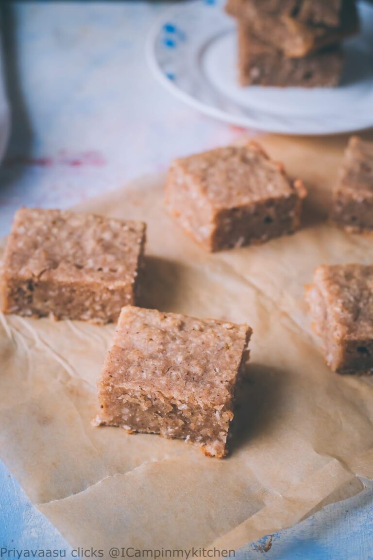 Jamaican toto - Eggless Whole wheat coconut cake