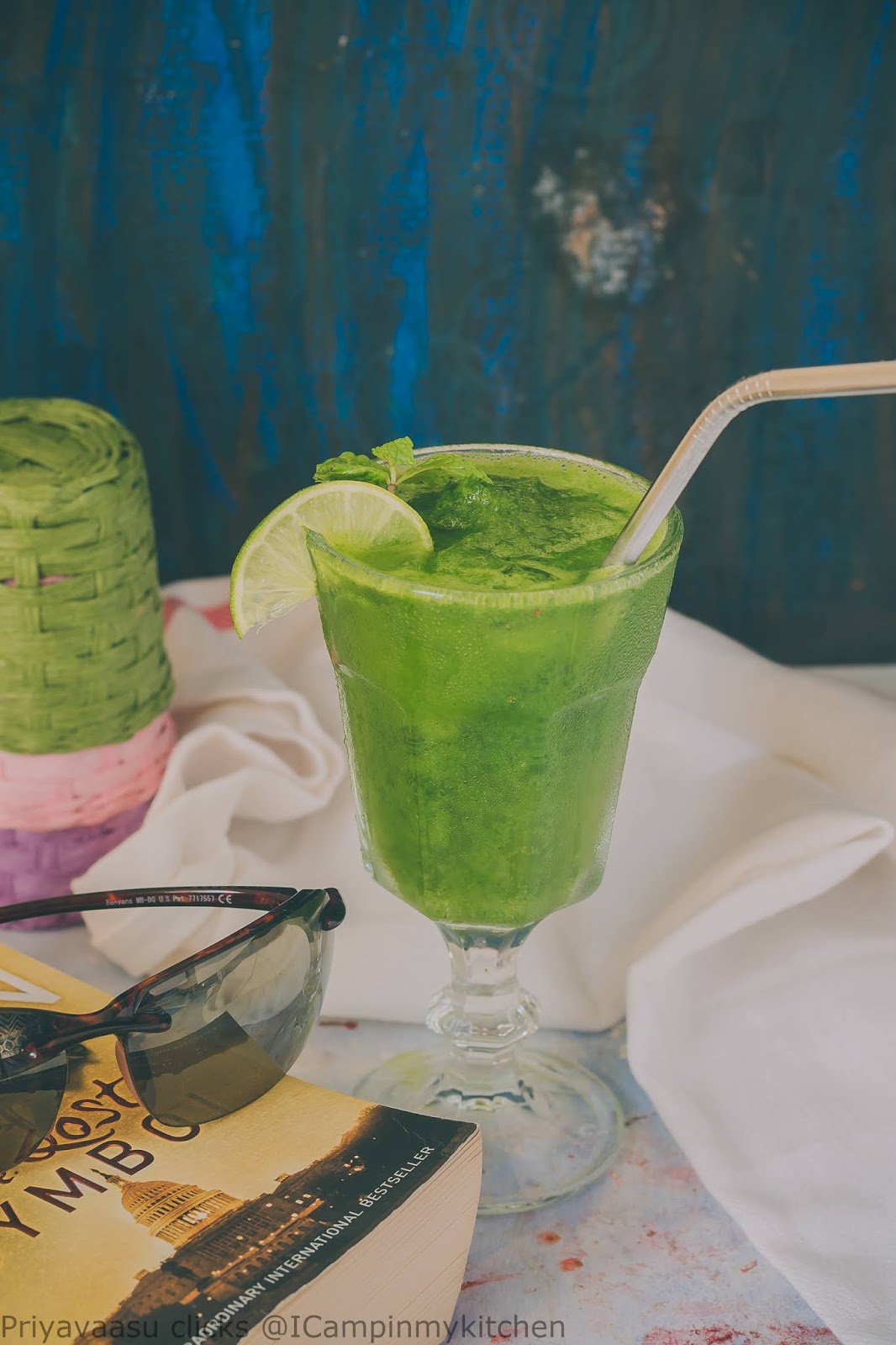 Limonana Middle Eastern Frozen mint lemonade, Minty Lemon Slushy I