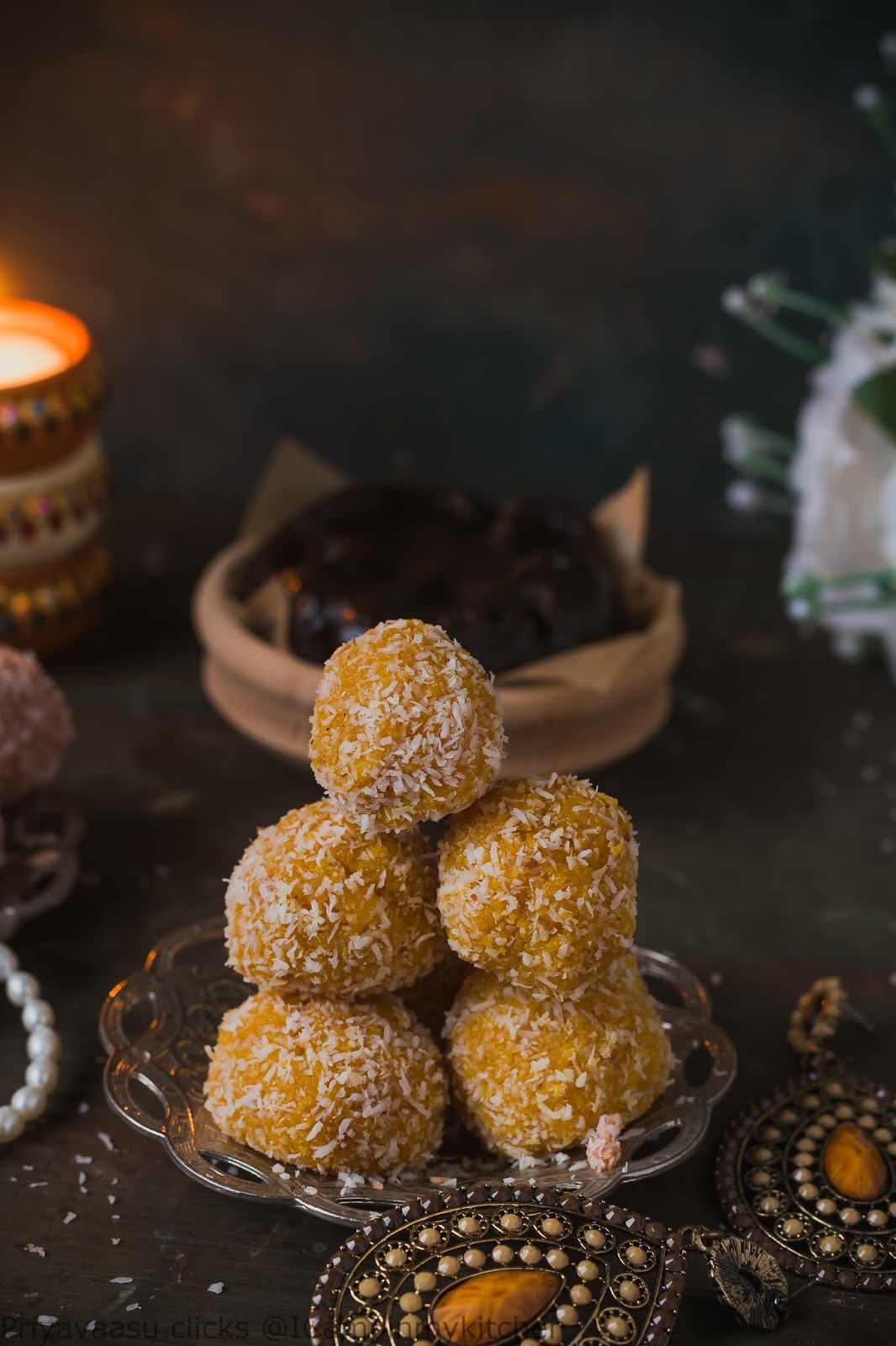 Mango Coconut Ladoo | Quick & Easy Dessert