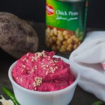 Beetroot Hummus without tahini