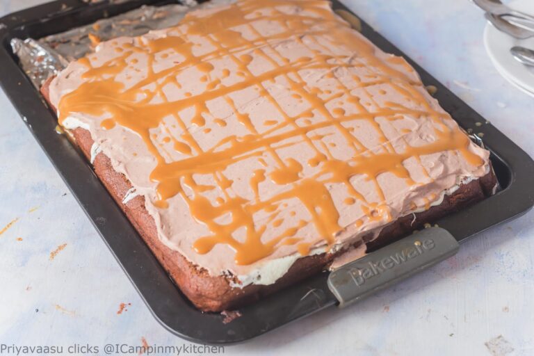 Eggless Chocolate Sheet Cake | Condensed Milk Chocolate Cake