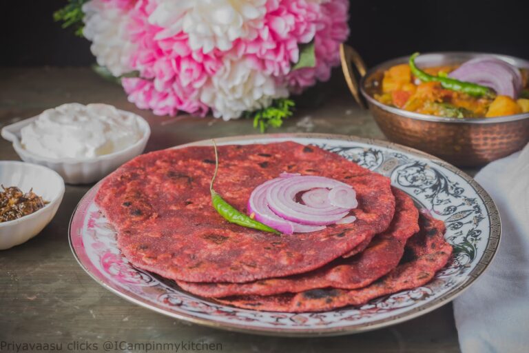 Beets Paratha | How to make Beetroot Paratha | Vegan Breakfast